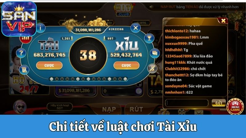 Chi tiết về luật chơi Tài Xỉu