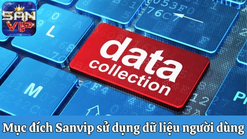 Mục đích Sanvip sử dụng dữ liệu người dùng